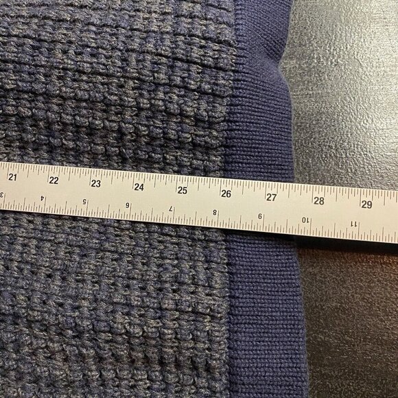 Levi's Sweater Men's XL Shawl Cardigan V Neck Button Up Blue Wool Blend Jumper - Picture 9 of 9